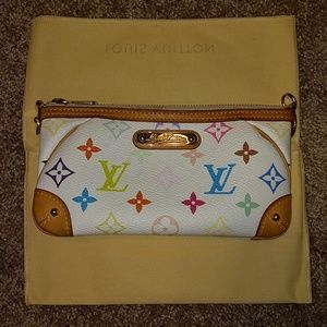 Louis Vuitton Pouchette Milla MM Multicolore Blanc